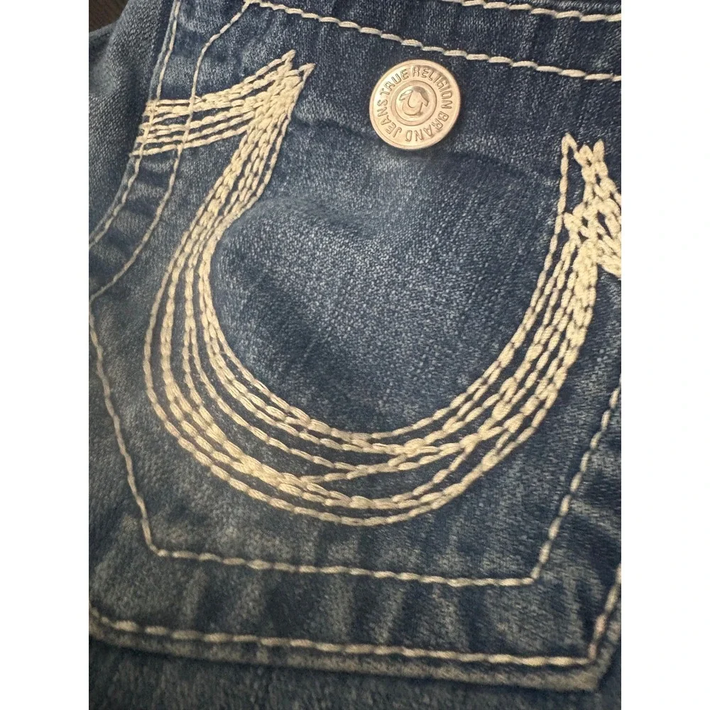 True religion rainbow Joey blue jean shorts men's size 31
